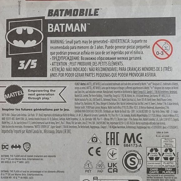 2021 HOT WHEELS, THE FLASH BATMOBILE, RARE WHITE AND PURPLE COLOUR!!! - Picture 3 of 3